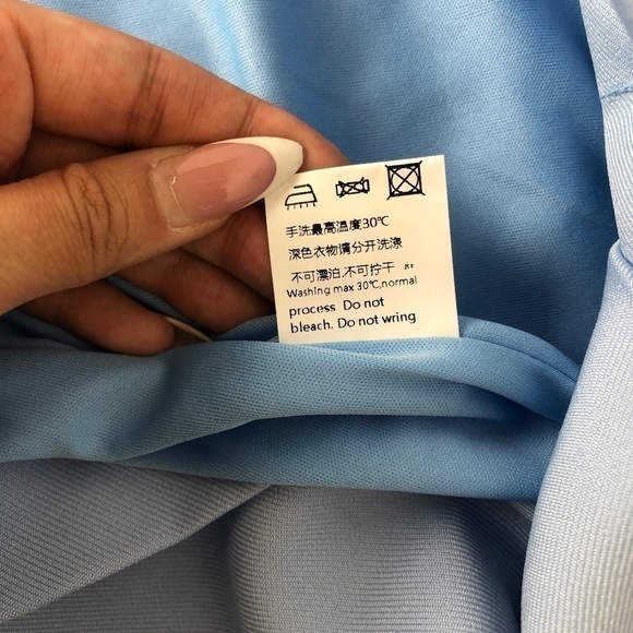 NWOT Cinderella Blue pleated A-Line Skirt with built in shorts - Picture 4 of 7